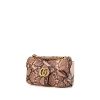 Borsa a tracolla Gucci  GG Marmont modello piccolo  in pitone beige rosato - 00pp thumbnail