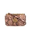 Borsa a tracolla Gucci  GG Marmont modello piccolo  in pitone beige rosato - 360 thumbnail