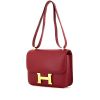 Hermes Constance shoulder bag in red epsom leather - 00pp thumbnail