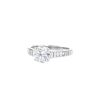 Messika solitaire ring in white gold and diamonds - 00pp thumbnail