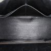 Hermes Kelly 28 cm handbag in black ostrich leather - Detail D3 thumbnail