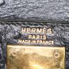 Sac à main Hermes Kelly 28 cm en autruche noire - Detail D4 thumbnail