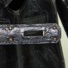Hermes Kelly 28 cm handbag in black ostrich leather - Detail D5 thumbnail