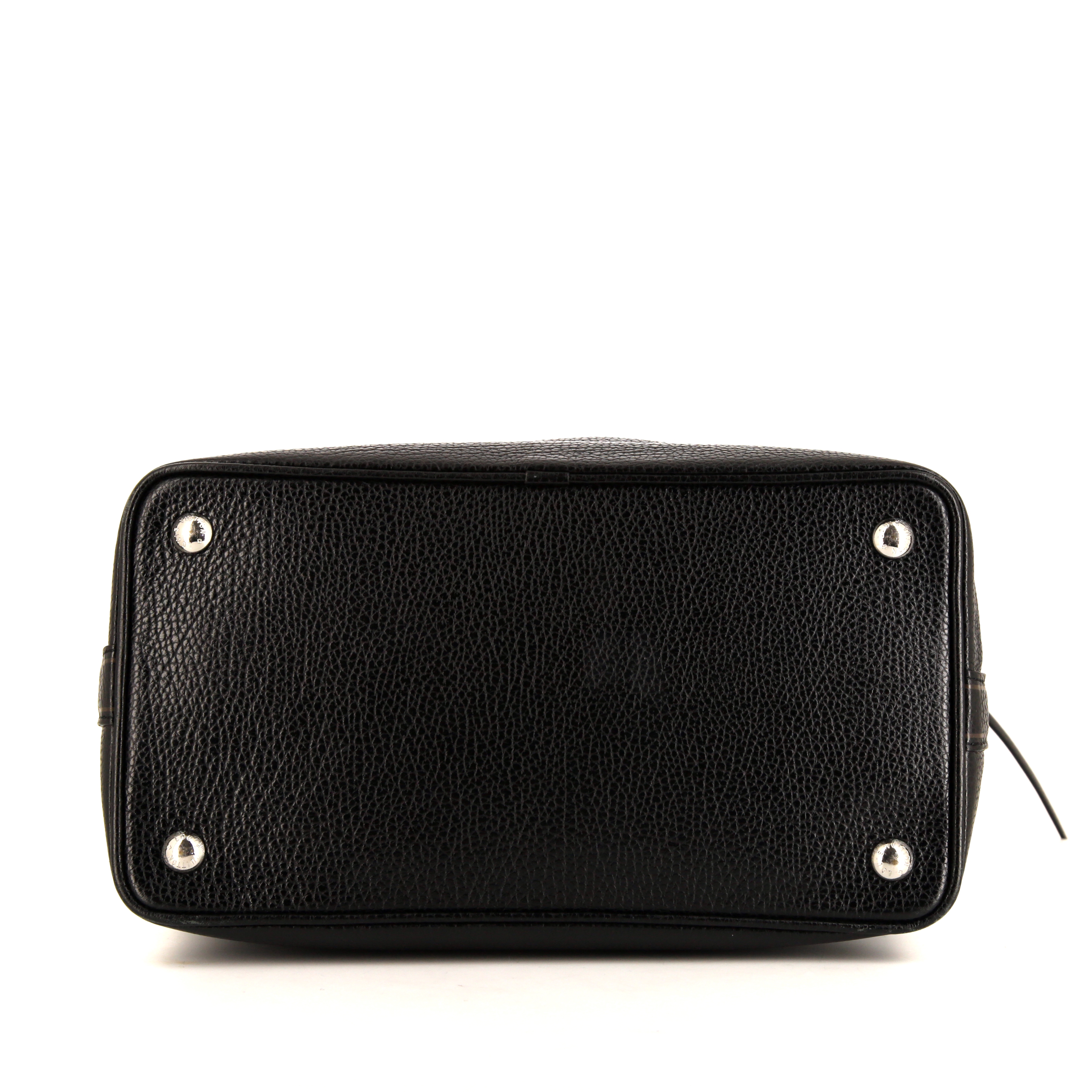 Bolso de mano Louis Vuitton Editions Limitées en cuero granulado negro - Detail D4