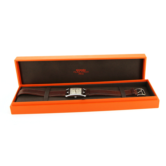 Hermes Cape Cod watch in stainless steel Ref:  CC1.710 - Detail D2