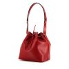 Louis Vuitton petit Noé small model handbag in red epi leather and red leather - 00pp thumbnail