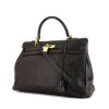 Hermes Kelly 35 cm bag worn on the shoulder or carried in the hand in black togo leather - 00pp thumbnail