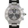 Cartier Autoscaph 21 watch in stainless steel Circa  2000 - 00pp thumbnail