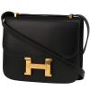 Hermes Constance mini handbag in black box leather - 00pp thumbnail