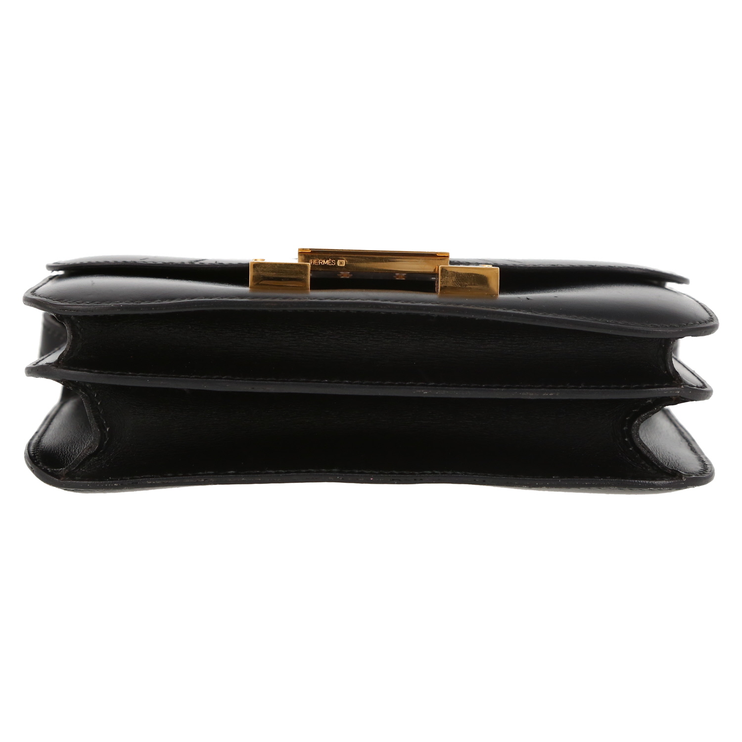 Hermes Constance mini handbag in black box leather - Detail D1