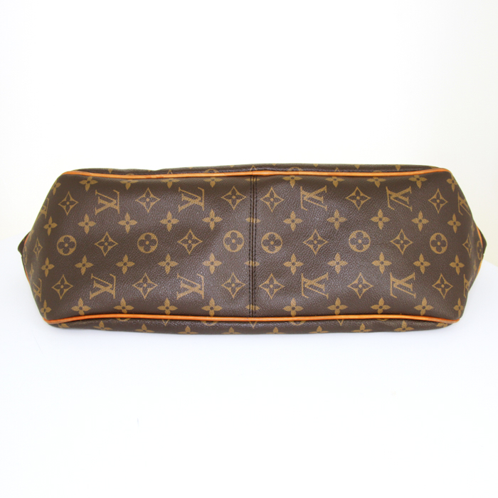 Borsa Louis Vuitton Delightful in tela monogram marrone e pelle naturale - Detail D4