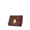 Balenciaga shoulder bag in burgundy leather - 00pp thumbnail
