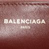 Balenciaga shoulder bag in burgundy leather - Detail D4 thumbnail