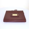 Balenciaga shoulder bag in burgundy leather - Detail D5 thumbnail