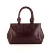 Bottega Veneta shoulder bag in burgundy leather and burgundy braided leather - 360 thumbnail