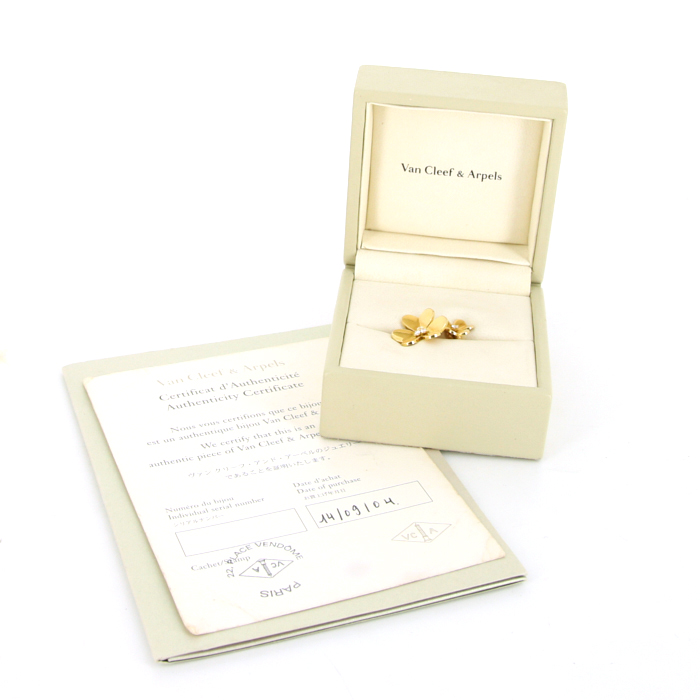 Bague Van Cleef & Arpels Frivole en or jaune et diamants - Detail D2