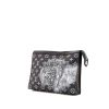 Louis Vuitton Edition Limitée Chapman Brothers pouch in dark blue monogram canvas and black leather - 00pp thumbnail