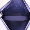 Pochette Louis Vuitton Edition Limitée Chapman Brothers in tela monogram blu notte con decoro di animali e pelle nera - Detail D2 thumbnail