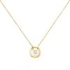 Cartier Amulette small model necklace in yellow gold, mother of pearl and diamond - 00pp thumbnail