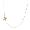 Messika Butterfly long necklace in pink gold and diamonds - 00pp thumbnail