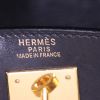 Hermes Kelly 32 cm bag worn on the shoulder or carried in the hand in black box leather - Detail D4 thumbnail