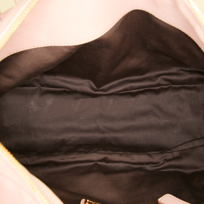 Sac porté épaule Miu Miu Matelassé en cuir matelassé dégradé rose - Detail D2