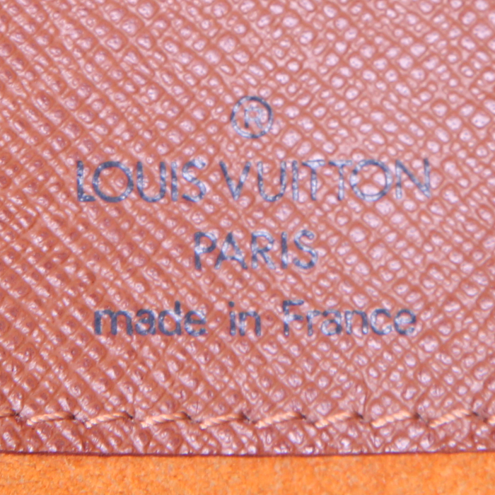 Bolso bandolera Louis Vuitton Musette en lona Monogram marrón y cuero natural - Detail D3