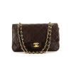 Chanel Timeless Classic bag worn on the shoulder or carried in the hand in brown quilted leather - 360 thumbnail