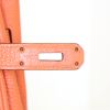 Hermes Birkin 35 cm handbag in orange leather taurillon clémence - Detail D4 thumbnail