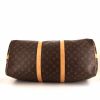 Bolsa de viaje Louis Vuitton Keepall 50 cm en lona Monogram marrón y cuero natural - Detail D5 thumbnail