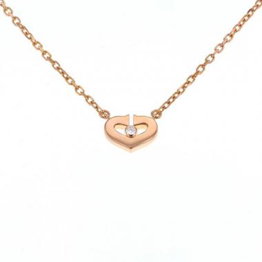 Cartier Coeur et Symbole small model necklace in pink gold and diamond
