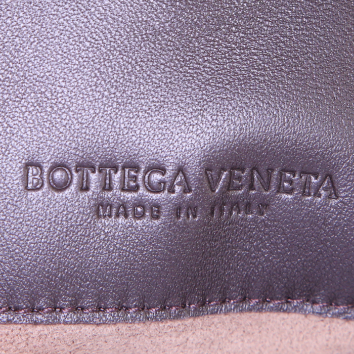 Borsa Bottega Veneta Campana in pelle intrecciata nera - Detail D3