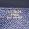 Pochette Hermes Rio in pelle Epsom blu - Detail D3 thumbnail