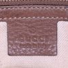 Gucci Boston shoulder bag in beige canvas and brown leather - Detail D4 thumbnail