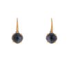Pomellato Capri pendants earrings in pink gold,  onyx and quartz - 00pp thumbnail