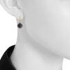Pomellato Capri pendants earrings in pink gold,  onyx and quartz - Detail D1 thumbnail