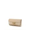 Borsa/pochette Chanel Baguette in tela siglata beige e pelle beige - 00pp thumbnail