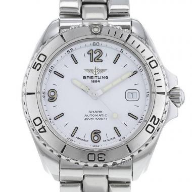 Montre Breitling Shark en acier Ref :  A17605 Vers  1990