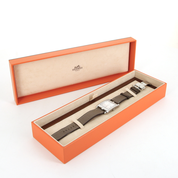 Hermes Cape Cod watch in stainless steel Ref:  CC2.710 - Detail D2