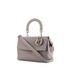 Dior Be Dior shoulder bag in grey grained leather - 00pp thumbnail