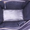 Bolso de mano Celine Luggage modelo mediano en piel de pitón beige y azul y cuero negro - Detail D2 thumbnail