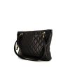 Chanel Grand Shopping shopping bag in black quilted leather - 00pp thumbnail