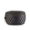 Pochette-ceinture Chanel Vintage en cuir matelassé bleu-marine - 360 thumbnail