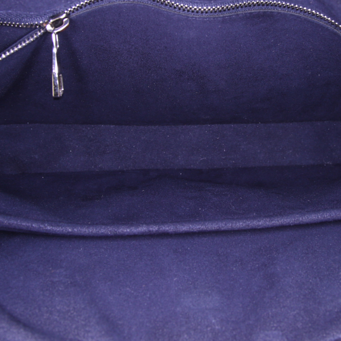 Borsa portadocumenti Louis Vuitton Dandy modello medio in pelle Epi blu marino - Detail D3