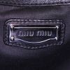 Miu Miu bag worn on the shoulder or carried in the hand in black leather - Detail D3 thumbnail
