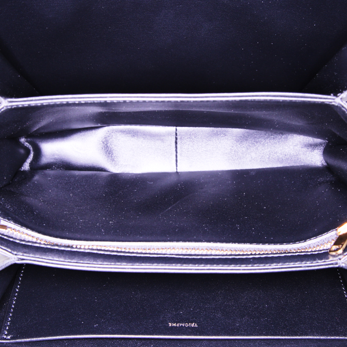Borsa a tracolla Celine Triomphe in pelle nera - Detail D2