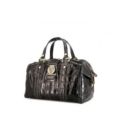 Borsa ventiquattrore Gucci Aviatrix in coccodrillo nero