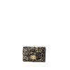 Chanel 2.55 wallet in black and gold quilted leather - 00pp thumbnail