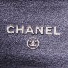 Porte-monnaie Chanel 2.55 en cuir matelassé noir et doré - Detail D2 thumbnail
