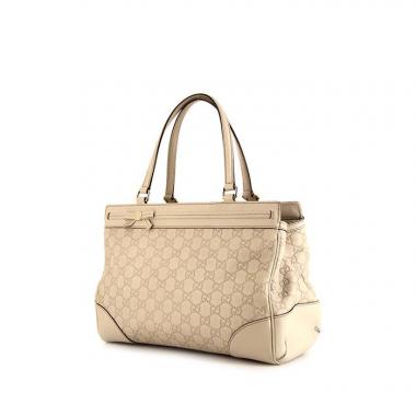 Bolso Cabás Gucci Princy en cuero monogram huella color crema